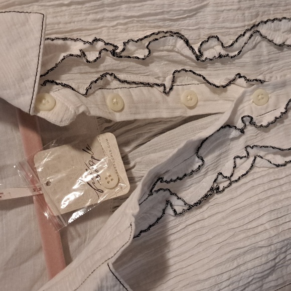 NWT Free People Teddy Tux Tunic / Ivory Combo - Picture 12 of 16